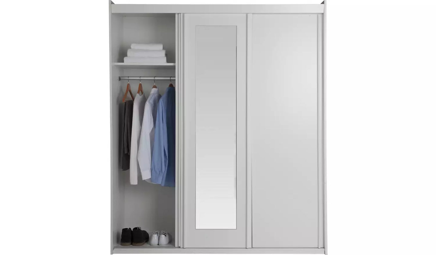 Hallingford 3 Door Sliding Wardrobe - White